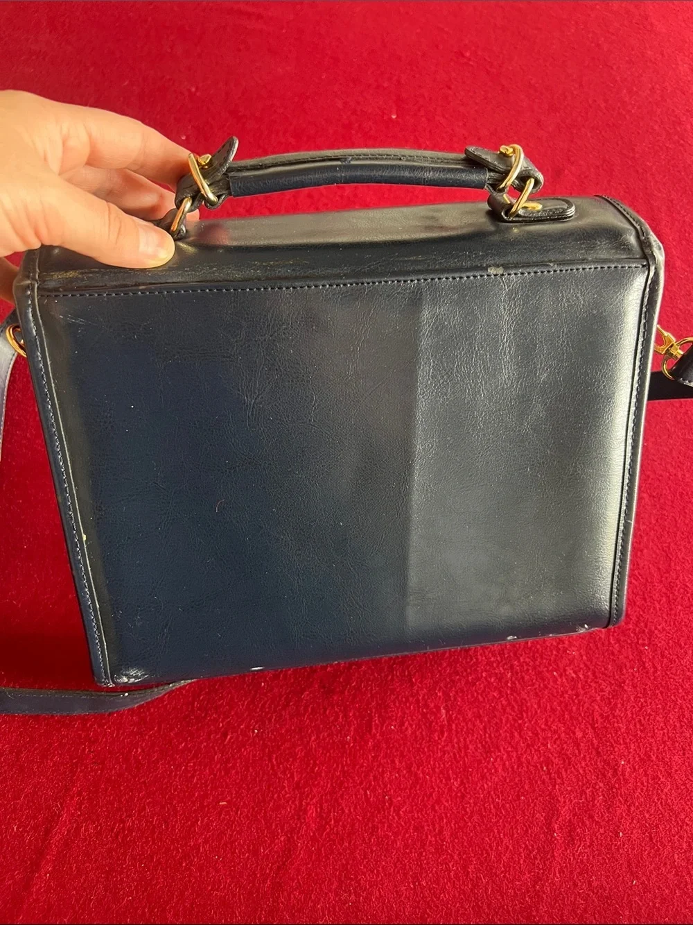 Leather crossbody handbag, Rosenio Splendid